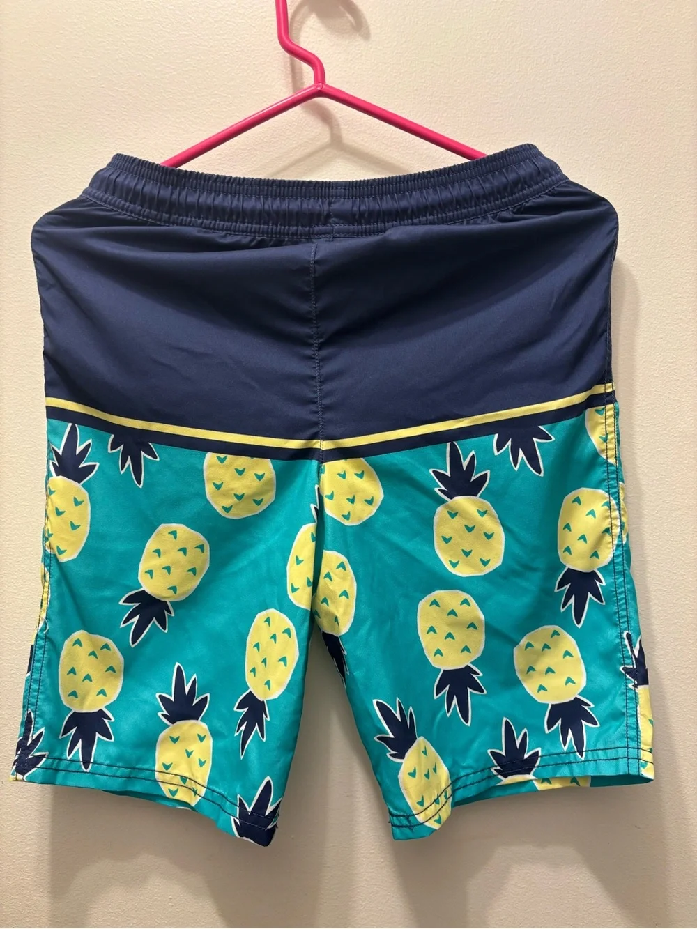 Carter's Teal and Navy Pineapple Swim Shorts